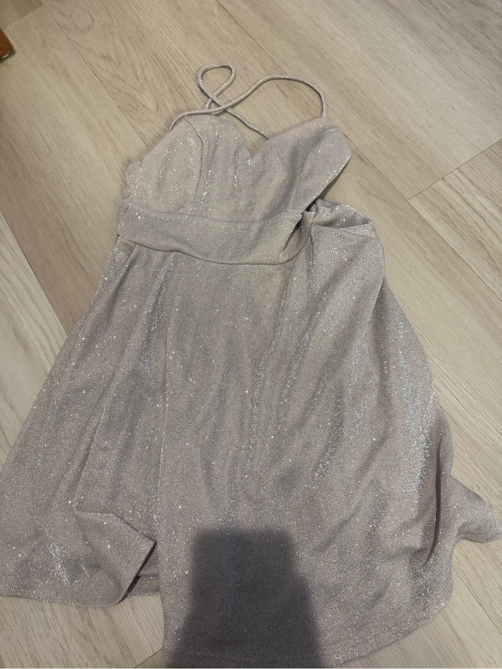 Windsor Sparkling Champagne Strappy Dress